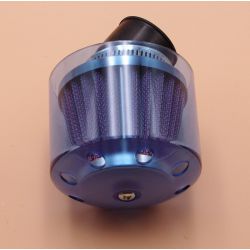 cornet 38mm coudé bleu scooter Chinois gy6 50 139QMB - 137QMA